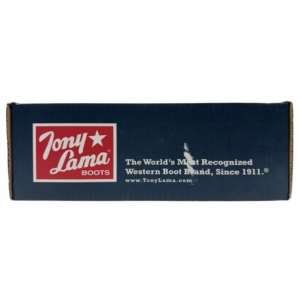Tony Lama RR3034L Womens 6.5B Boat Shoes Casual Canvas Leather New Box